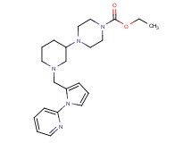 ethyl 4-(1-{[1-(2-pyridinyl)-1H-pyrrol-2-yl]methyl}-3-piperidinyl)-1-piperazinecarboxylate