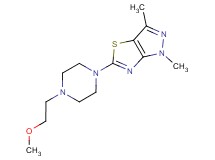 5-[4-(2-methoxyethyl)piperazin-1-yl]-1,3-dimethyl-1H-pyrazolo[3,4-d][1,3]thiazole