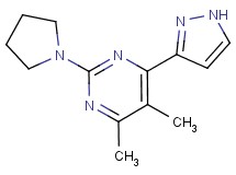 4,5-dimethyl-6-(1H-pyrazol-3-yl)-2-pyrrolidin-1-ylpyrimidine