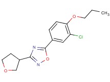 5-(3-chloro-4-propoxyphenyl)-3-(tetrahydrofuran-3-yl)-1,2,4-oxadiazole