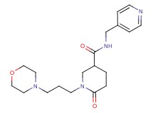 1-[3-(4-morpholinyl)propyl]-6-oxo-N-(4-pyridinylmethyl)-3-piperidinecarboxamide