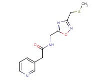 N-({3-[(methylthio)methyl]-1,2,4-oxadiazol-5-yl}methyl)-2-pyridin-3-ylacetamide