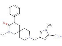 1-methyl-4-[(2-methyl-3-oxo-4-phenyl-2,9-diazaspiro[5.5]undec-9-yl)methyl]-1H-pyrrole-2-carbonitrile