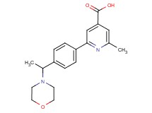2-methyl-6-[4-(1-morpholin-4-ylethyl)phenyl]isonicotinic acid
