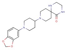 9-[1-(1,3-benzodioxol-5-yl)piperidin-4-yl]-1,4,9-triazaspiro[5.5]undecan-5-one