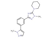 1-{1-methyl-3-[3-(1-methyl-1H-pyrazol-5-yl)phenyl]-1H-1,2,4-triazol-5-yl}piperidine