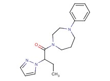 1-phenyl-4-[2-(1H-pyrazol-1-yl)butanoyl]-1,4-diazepane