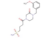 4-[4-(3-methoxybenzyl)-3-oxo-1-piperazinyl]-4-oxo-1-butanesulfonamide