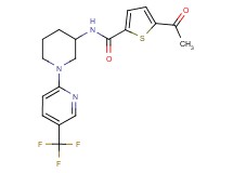 5-acetyl-N-{1-[5-(trifluoromethyl)-2-pyridinyl]-3-piperidinyl}-2-thiophenecarboxamide