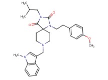 3-isobutyl-1-[2-(4-methoxyphenyl)ethyl]-8-[(1-methyl-1H-indol-3-yl)methyl]-1,3,8-triazaspiro[4.5]decane-2,4-dione