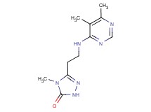 5-{2-[(5,6-dimethylpyrimidin-4-yl)amino]ethyl}-4-methyl-2,4-dihydro-3H-1,2,4-triazol-3-one