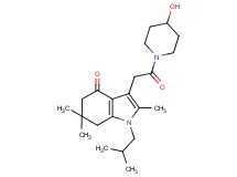 3-[2-(4-hydroxy-1-piperidinyl)-2-oxoethyl]-1-isobutyl-2,6,6-trimethyl-1,5,6,7-tetrahydro-4H-indol-4-one