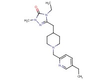 4-ethyl-5-({1-[(5-ethylpyridin-2-yl)methyl]piperidin-4-yl}methyl)-2-methyl-2,4-dihydro-3H-1,2,4-triazol-3-one