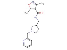 3,5-dimethyl-N-{[1-(pyridin-2-ylmethyl)pyrrolidin-3-yl]methyl}isoxazole-4-carboxamide
