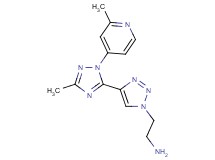 (2-{4-[3-methyl-1-(2-methyl-4-pyridinyl)-1H-1,2,4-triazol-5-yl]-1H-1,2,3-triazol-1-yl}ethyl)amine hydrochloride