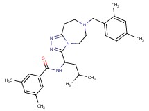 N-{1-[7-(2,4-dimethylbenzyl)-6,7,8,9-tetrahydro-5H-[1,2,4]triazolo[4,3-d][1,4]diazepin-3-yl]-3-methylbutyl}-3,5-dimethylbenzamide
