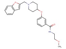 3-{[1-(1-benzofuran-2-ylmethyl)-4-piperidinyl]oxy}-N-(2-methoxyethyl)benzamide