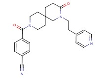 4-{[3-oxo-2-(2-pyridin-4-ylethyl)-2,9-diazaspiro[5.5]undec-9-yl]carbonyl}benzonitrile