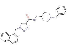 N-[(1-benzyl-4-piperidinyl)methyl]-1-(1-naphthylmethyl)-1H-1,2,3-triazole-4-carboxamide