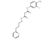 N-(3-chloro-4-methylphenyl)-N'-(4-pyridin-2-ylbutyl)malonamide