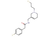 2-(4-fluorophenyl)-N-{[1-(3-fluoropropyl)-1,2,5,6-tetrahydropyridin-3-yl]methyl}acetamide