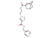 1-{2-[(1-adamantylcarbonyl)amino]ethyl}-N-(4-pyridinylmethyl)-1H-1,2,3-triazole-4-carboxamide