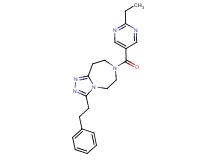 7-[(2-ethylpyrimidin-5-yl)carbonyl]-3-(2-phenylethyl)-6,7,8,9-tetrahydro-5H-[1,2,4]triazolo[4,3-d][1,4]diazepine