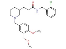 N-(2-chlorobenzyl)-3-{1-[4-methoxy-3-(methoxymethyl)benzyl]-3-piperidinyl}propanamide