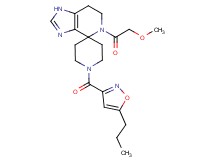 5-(methoxyacetyl)-1'-[(5-propylisoxazol-3-yl)carbonyl]-1,5,6,7-tetrahydrospiro[imidazo[4,5-c]pyridine-4,4'-piperidine]