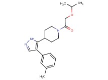 1-(isopropoxyacetyl)-4-[4-(3-methylphenyl)-1H-pyrazol-5-yl]piperidine