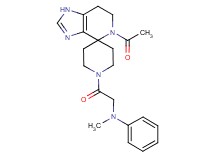 N-[2-(5-acetyl-1,5,6,7-tetrahydro-1'H-spiro[imidazo[4,5-c]pyridine-4,4'-piperidin]-1'-yl)-2-oxoethyl]-N-methylaniline