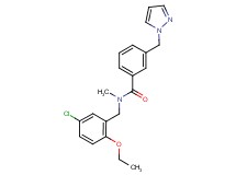 N-(5-chloro-2-ethoxybenzyl)-N-methyl-3-(1H-pyrazol-1-ylmethyl)benzamide