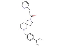 7-(4-isopropylbenzyl)-2-[3-(2-pyridinyl)propanoyl]-2,7-diazaspiro[4.5]decane