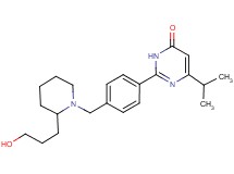 2-(4-{[2-(3-hydroxypropyl)piperidin-1-yl]methyl}phenyl)-6-isopropylpyrimidin-4(3H)-one
