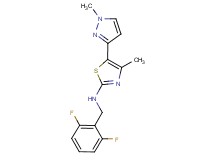 N-(2,6-difluorobenzyl)-4-methyl-5-(1-methyl-1H-pyrazol-3-yl)-1,3-thiazol-2-amine