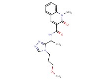 N-{1-[4-(3-methoxypropyl)-4H-1,2,4-triazol-3-yl]ethyl}-1-methyl-2-oxo-1,2-dihydroquinoline-3-carboxamide