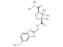 (1S*,3R*)-N~1~-[(6-methoxy-1H-benzimidazol-2-yl)methyl]-N~3~,N~3~,1,2,2-pentamethyl-1,3-cyclopentanedicarboxamide