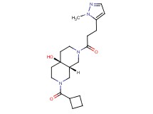 (4aR*,8aR*)-2-(cyclobutylcarbonyl)-7-[3-(1-methyl-1H-pyrazol-5-yl)propanoyl]octahydro-2,7-naphthyridin-4a(2H)-ol