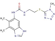 N-(4,5-dimethyl-1H-benzimidazol-6-yl)-N'-{2-[(1-methyl-1H-tetrazol-5-yl)thio]ethyl}urea