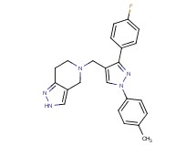 5-{[3-(4-fluorophenyl)-1-(4-methylphenyl)-1H-pyrazol-4-yl]methyl}-4,5,6,7-tetrahydro-2H-pyrazolo[4,3-c]pyridine