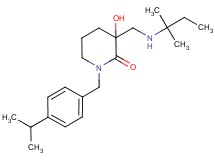 3-{[(1,1-dimethylpropyl)amino]methyl}-3-hydroxy-1-(4-isopropylbenzyl)piperidin-2-one