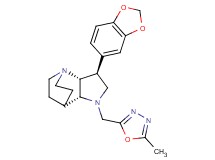 (2R*,3S*,6R*)-3-(1,3-benzodioxol-5-yl)-5-[(5-methyl-1,3,4-oxadiazol-2-yl)methyl]-1,5-diazatricyclo[5.2.2.0~2,6~]undecane