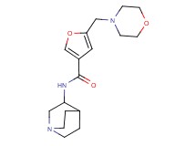 N-1-azabicyclo[2.2.2]oct-3-yl-5-(morpholin-4-ylmethyl)-3-furamide