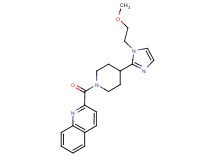 2-({4-[1-(2-methoxyethyl)-1H-imidazol-2-yl]-1-piperidinyl}carbonyl)quinoline