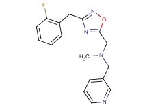 1-[3-(2-fluorobenzyl)-1,2,4-oxadiazol-5-yl]-N-methyl-N-(3-pyridinylmethyl)methanamine