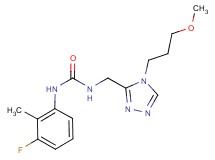 N-(3-fluoro-2-methylphenyl)-N'-{[4-(3-methoxypropyl)-4H-1,2,4-triazol-3-yl]methyl}urea