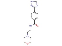 N-(2-morpholin-4-ylethyl)-4-(1H-1,2,4-triazol-3-yl)benzamide