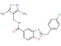 2-(4-chlorobenzyl)-N-[(3,5-dimethyl-1H-pyrazol-4-yl)methyl]-1,3-benzoxazole-5-carboxamide