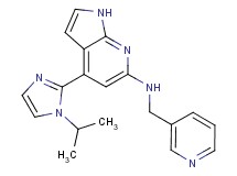 4-(1-isopropyl-1H-imidazol-2-yl)-N-(pyridin-3-ylmethyl)-1H-pyrrolo[2,3-b]pyridin-6-amine