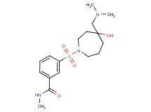 3-({4-[(dimethylamino)methyl]-4-hydroxy-1-azepanyl}sulfonyl)-N-methylbenzamide